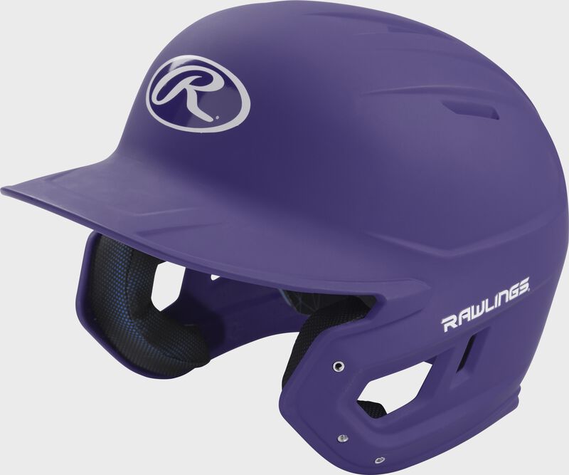Rawlings Mach Matte Junior Baseball Helmet - Purple