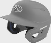 Rawlings Mach Matte Junior Baseball Helmet - Silver