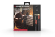 Monster MACST2-21AWW Prolink Acoustic 1/4" Instrument Cable. 21 ft - Right Angle to Straight