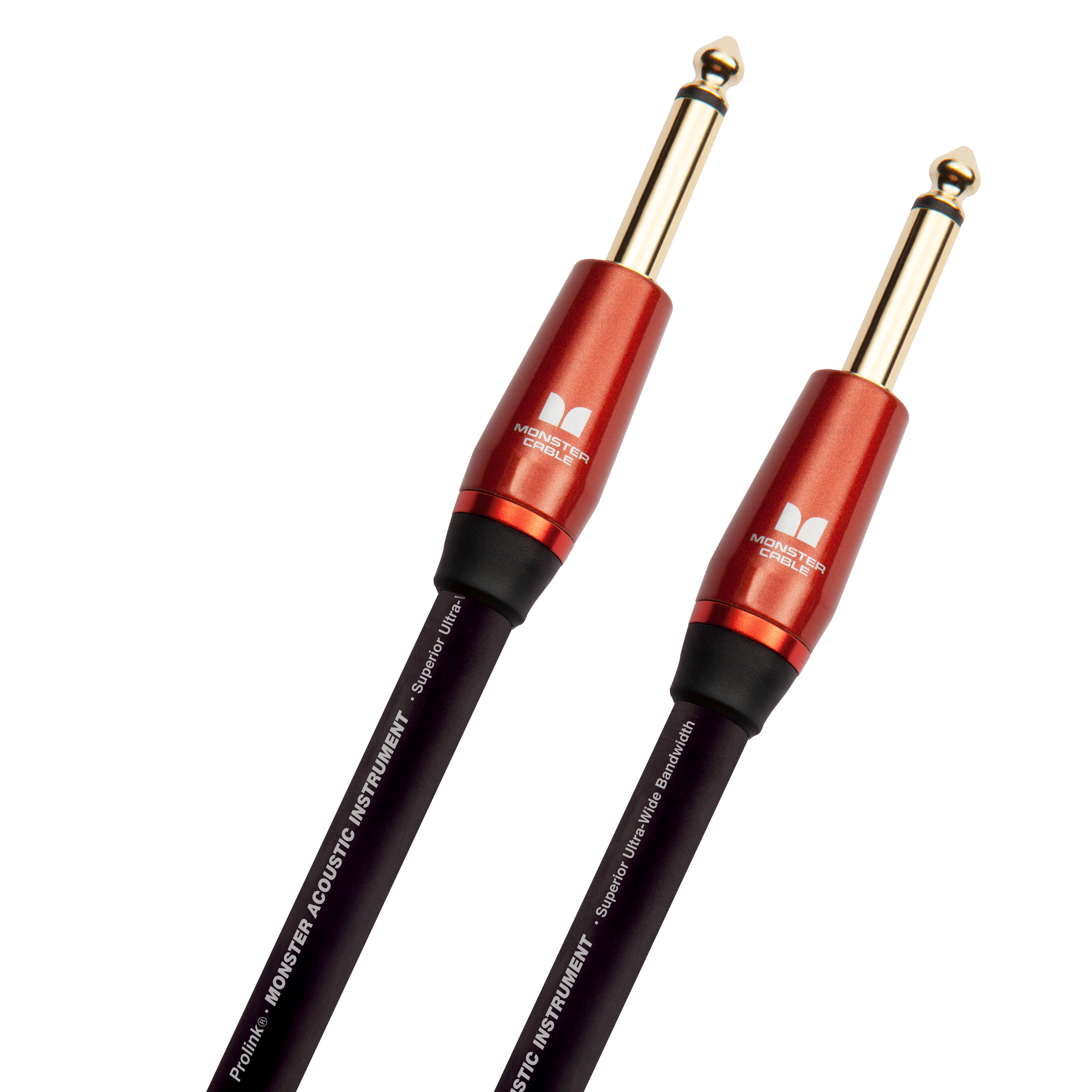 Monster MACST2-21WW Prolink Acoustic 1/4" Instrument Cable. 21 ft - Straight to Straight
