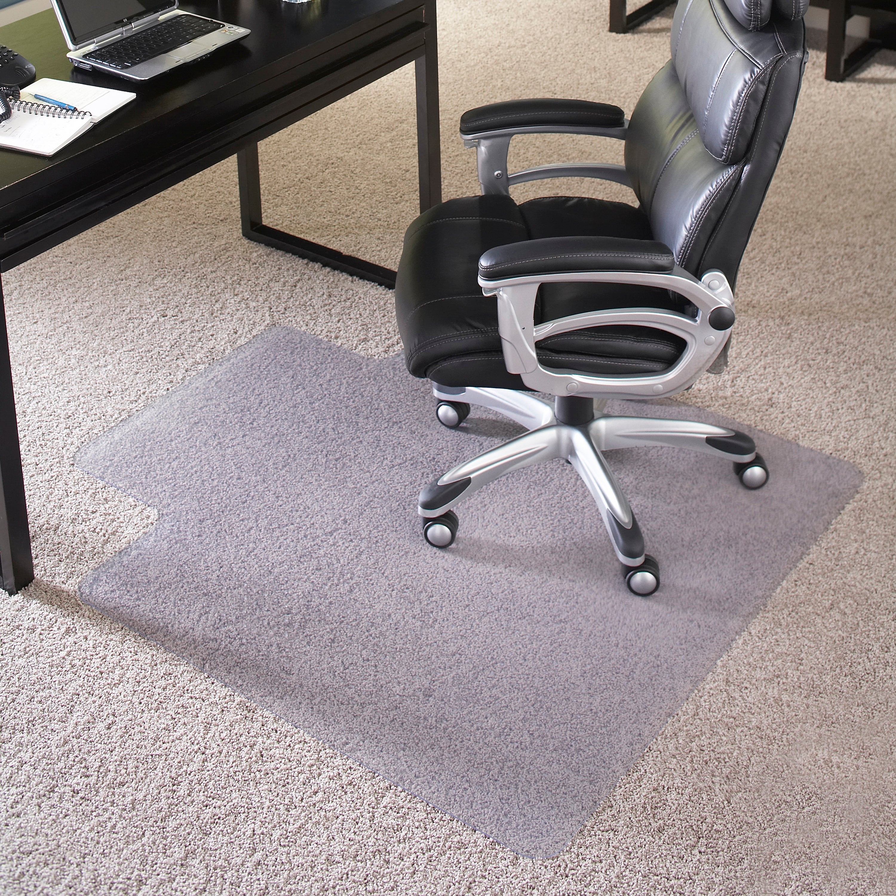 Jackson 45'' x 53'' Big & Tall 400 lb. Capacity Carpet Chair Mat with Lip