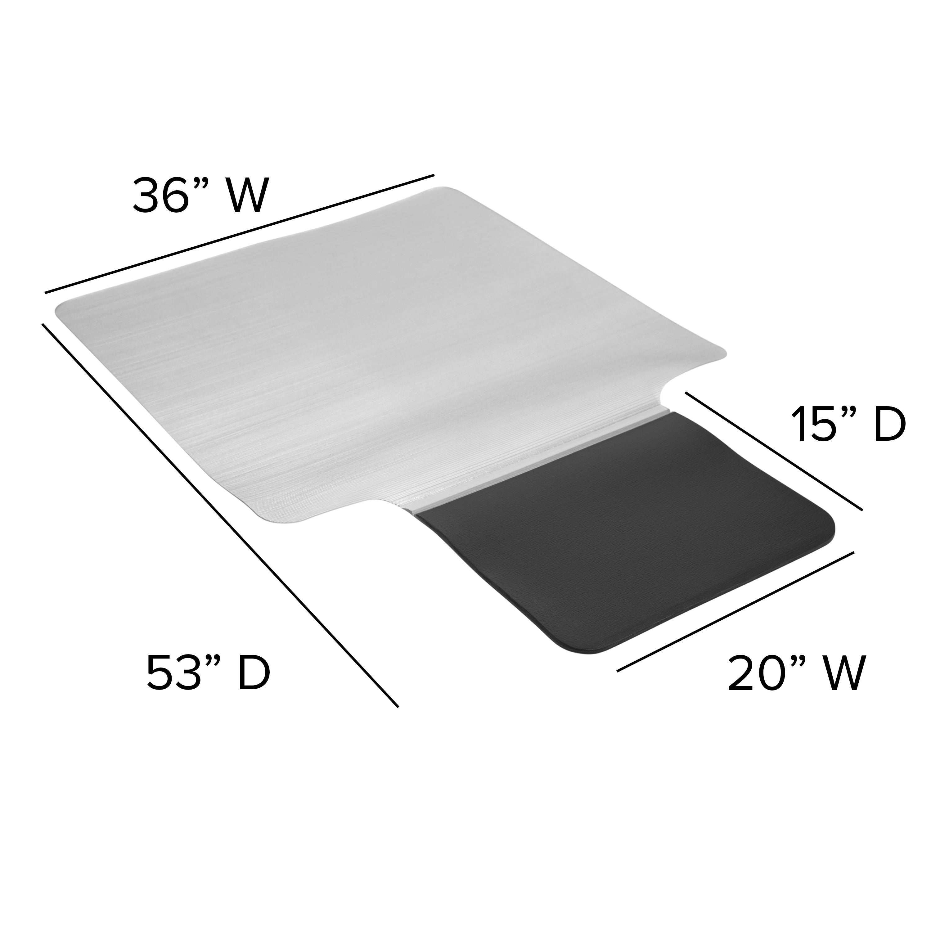 Jackson Sit or Stand Mat Anti-Fatigue Support Combined with Floor Protection (36" x 53")