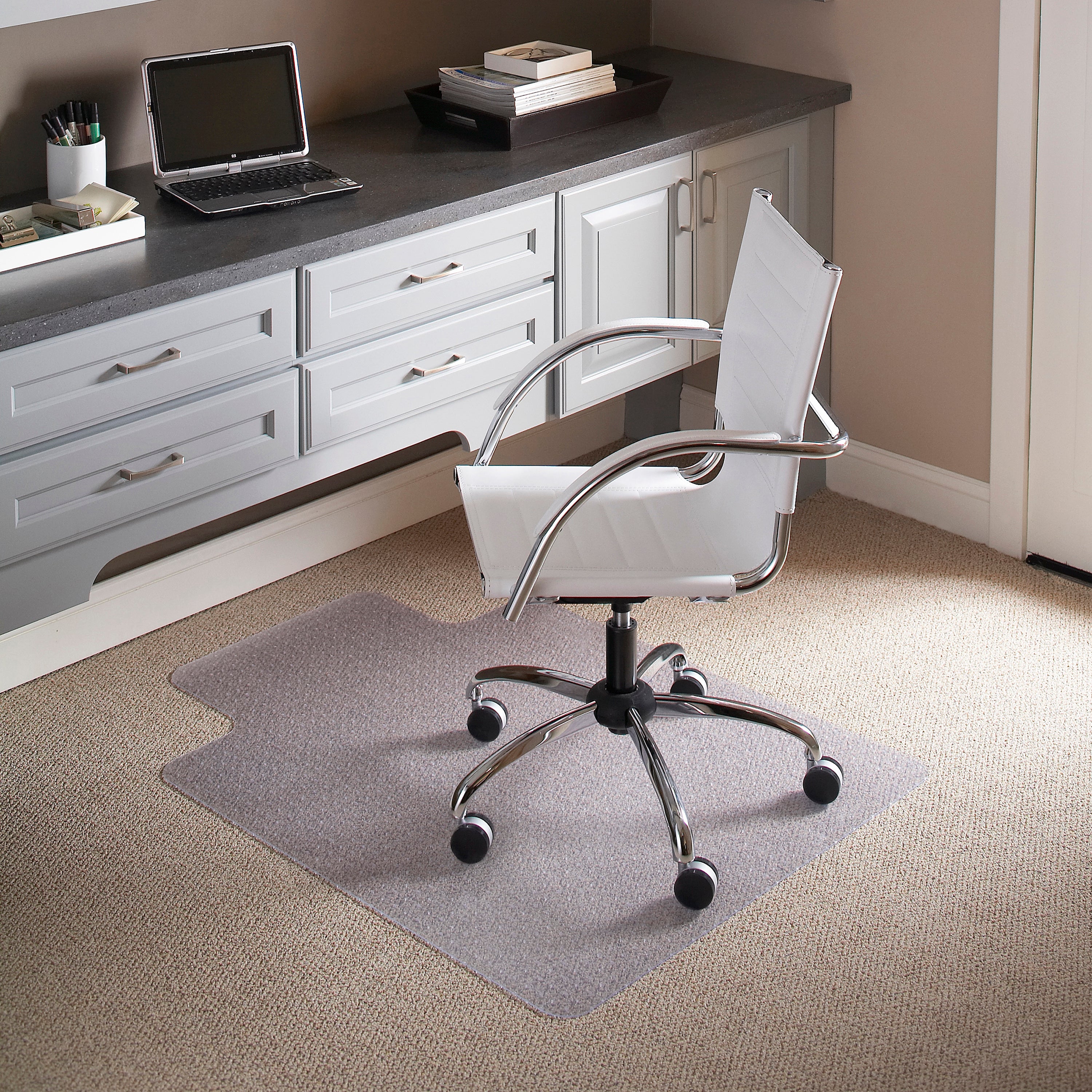 Jackson 36'' x 48'' Carpet Chair Mat with Lip