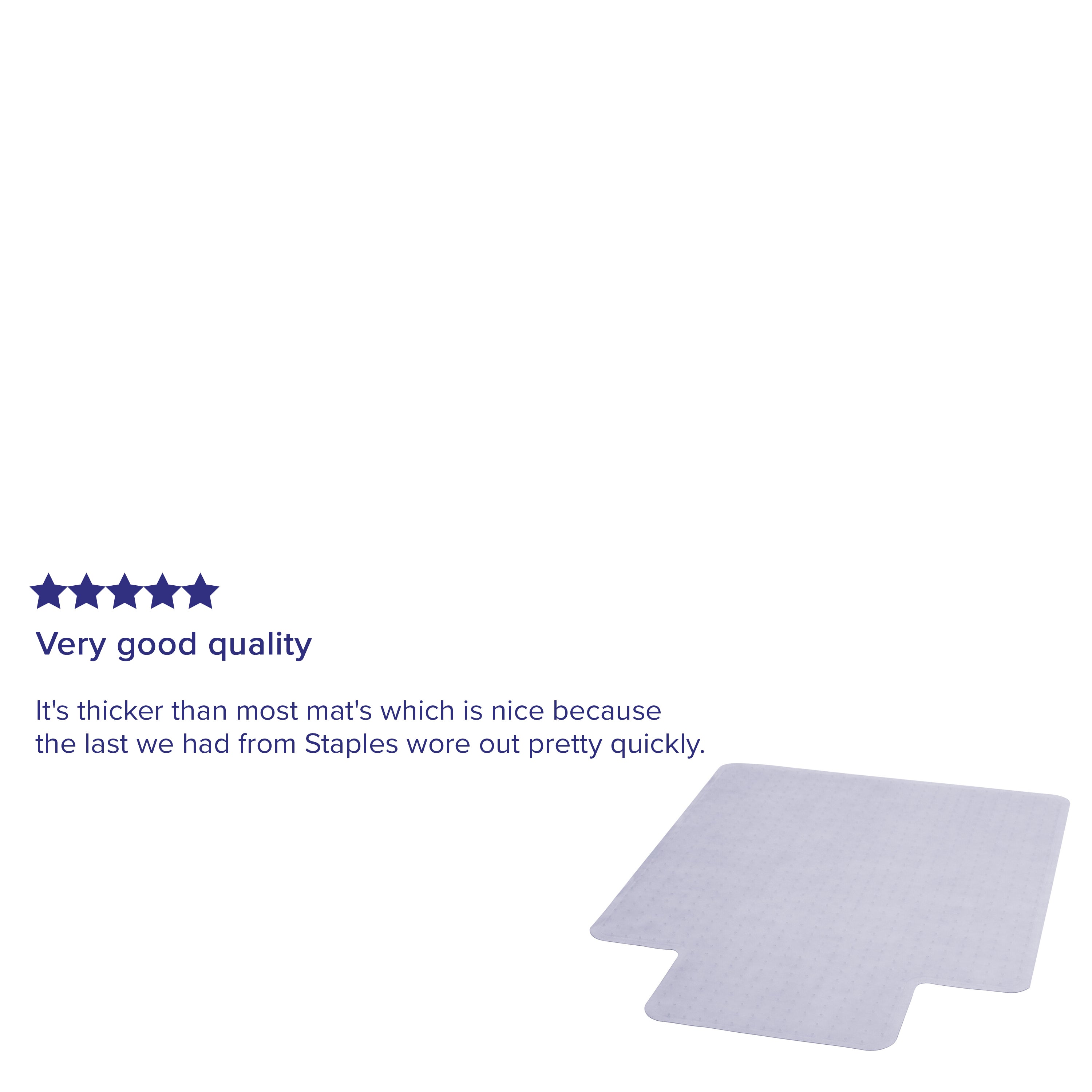 Jackson 36'' x 48'' Carpet Chair Mat with Lip