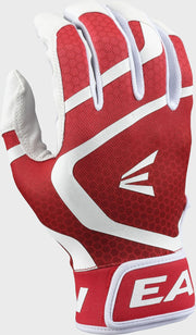 Easton Youth Mav Gt Batting Gloves - Medium - White/Red