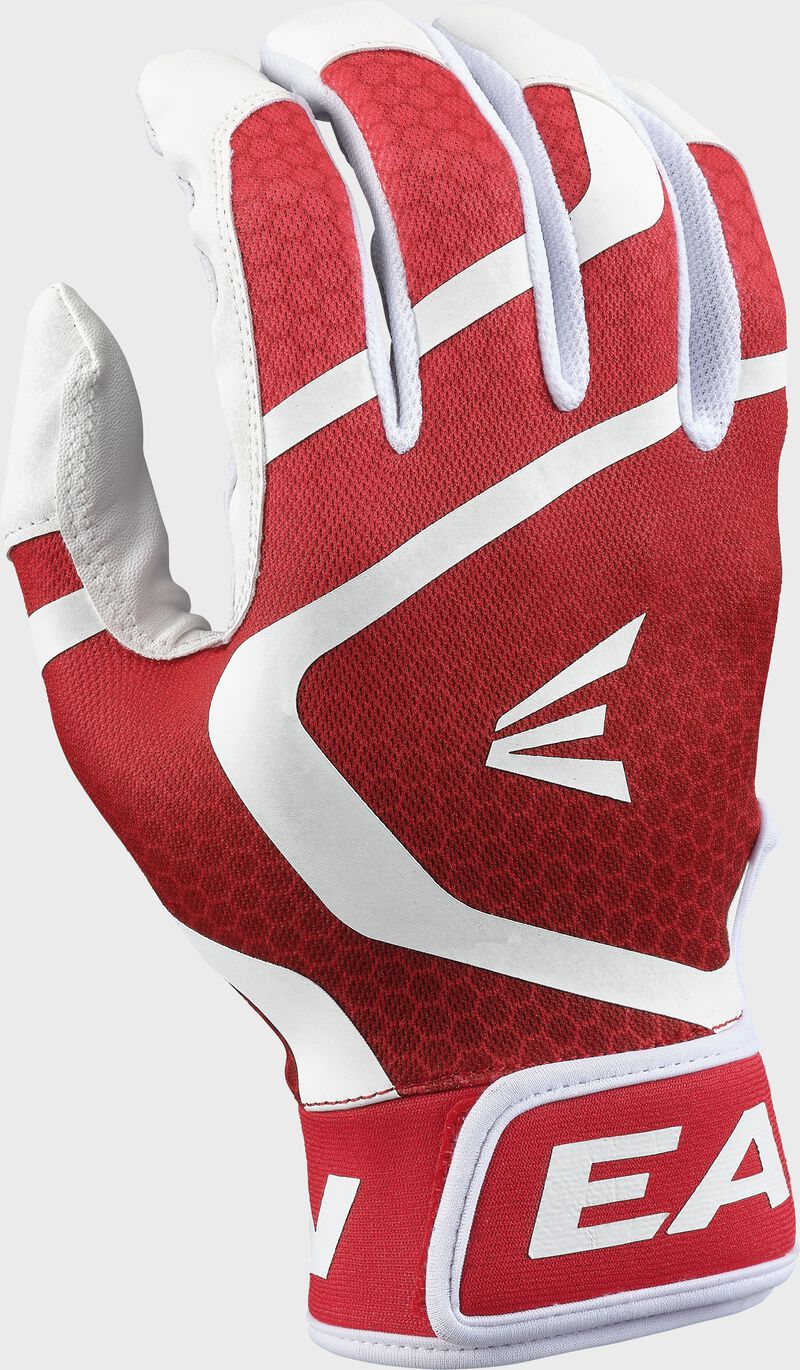 Easton Adult Mav Gt Batting Gloves - Large - White/Red