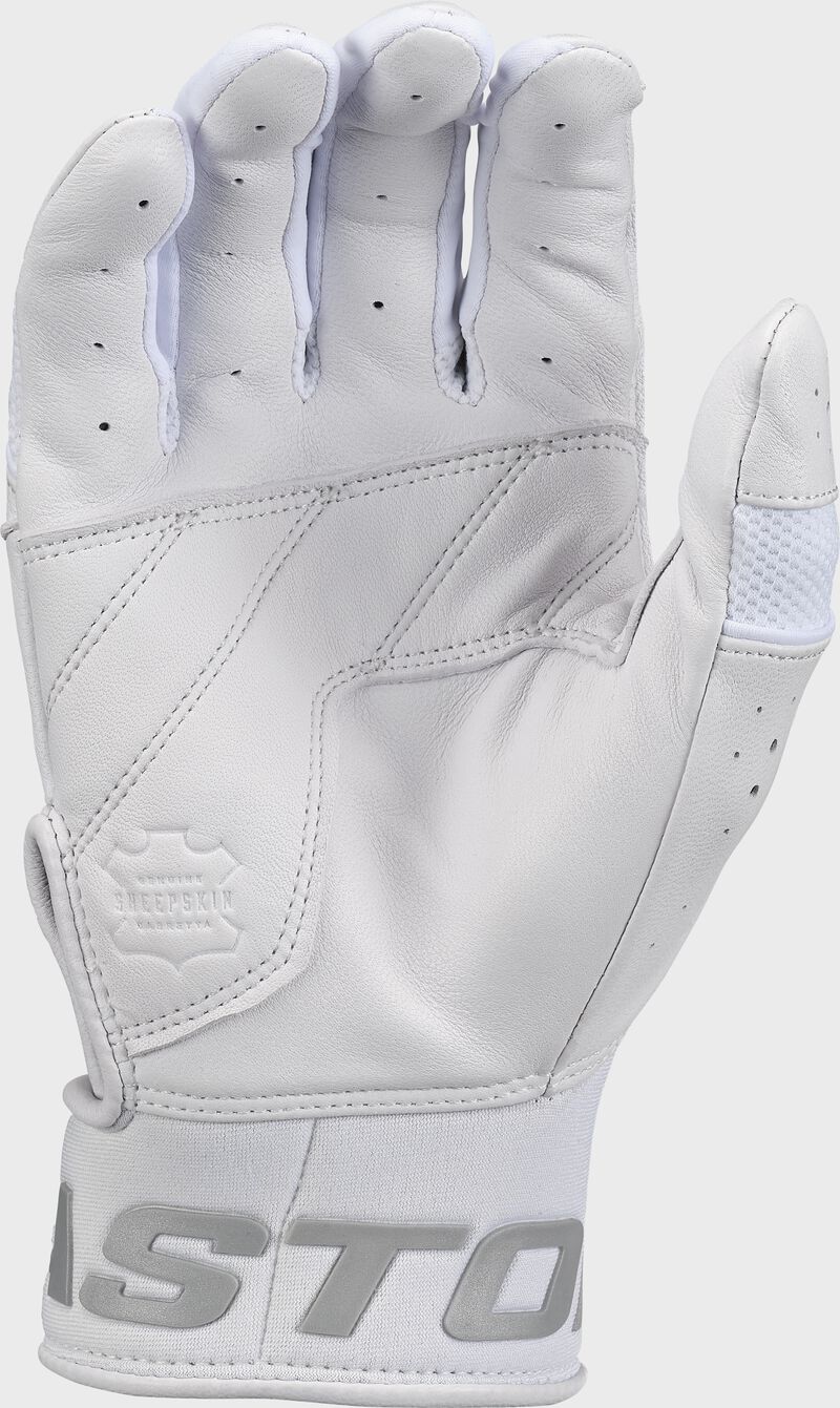 Easton Adult Mav Pro Batting Gloves - Large - White/White