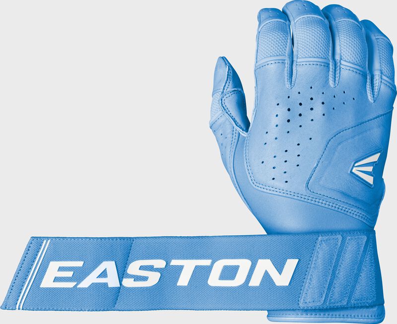 Easton Adult Mav Pro Locked In Batting Gloves - Small - Columbia Blue