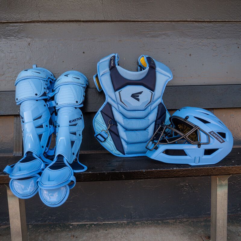 Easton Mav X Large Catchers Box Set - Large - Columbia Blue/Navy