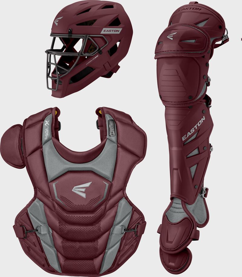 Easton Mav X Medium Catchers Box Set - Medium - Maroon