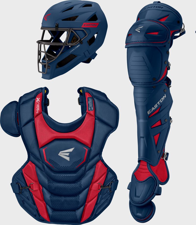 Easton Mav X Large Catchers Box Set - Large - Navy/Red