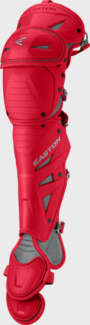 Easton Mav X Medium Leg Guards - Medium - Red
