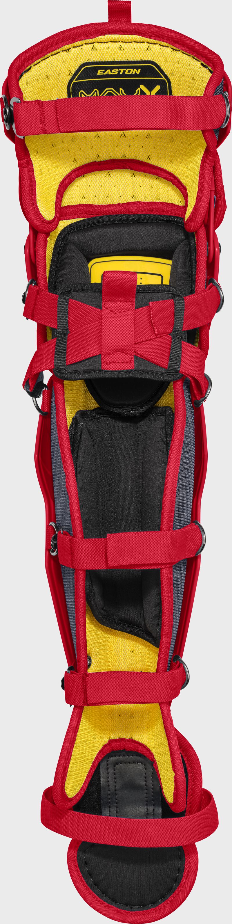Easton Mav X Small Leg Guards - Small - Red