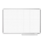 MasterVision  Magnetic Gold Ultra 1x 1" Grid Planner 36x48", Aluminum Frame