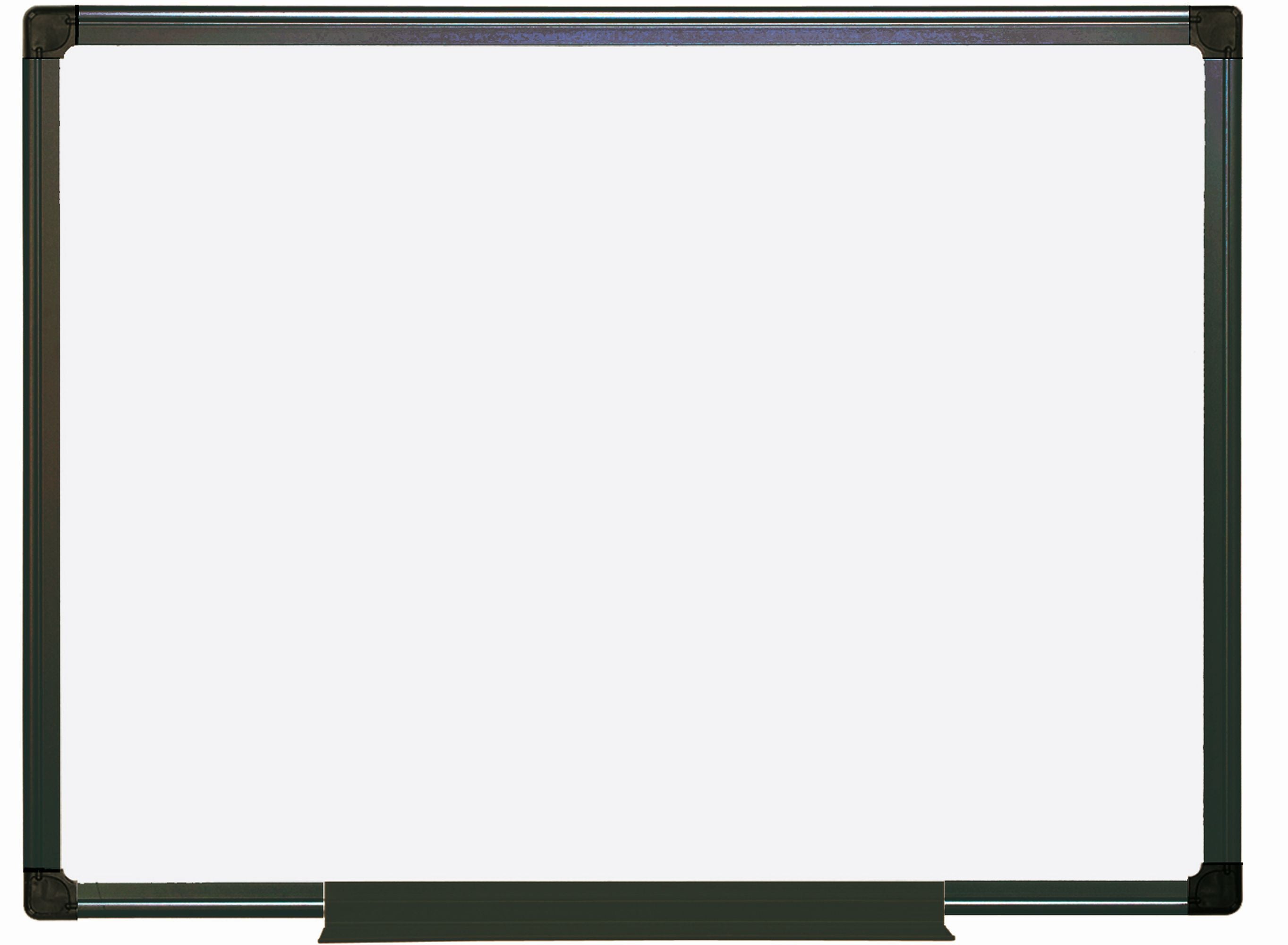 MasterVision Maya Silver Easy Clean Dry Erase  2"x 3"  - Black Plastic Frame
