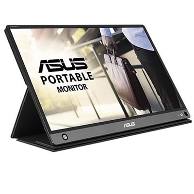 ASUS - ZenScreen Go 15.6" FHD IPS Portable Monitor with Foldable Smart Case (USB-C, Micro-HDMI) - Black