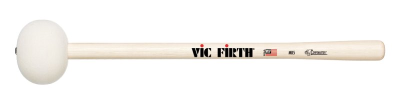 Vic Firth MB5H Corpsmaster Bass Mallet, XX Large Head Hard