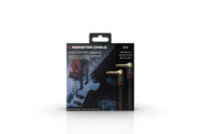Monster MBASS2-0.75DAWW Prolink Monster Bass 1/4" Instrument Cable. 8 in - Right Angle to Right Angl