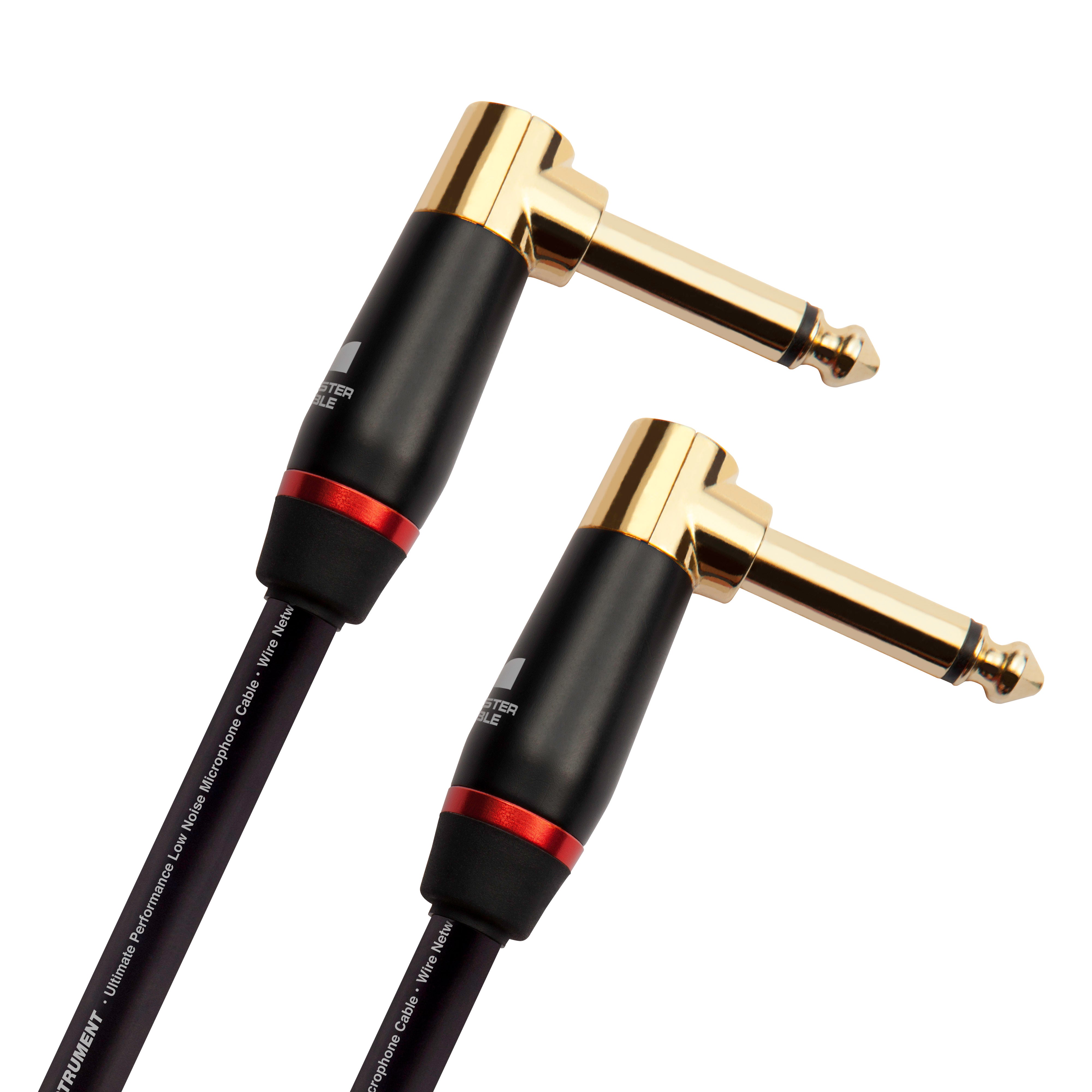 Monster MBASS2-0.75DAWW Prolink Monster Bass 1/4" Instrument Cable. 8 in - Right Angle to Right Angl