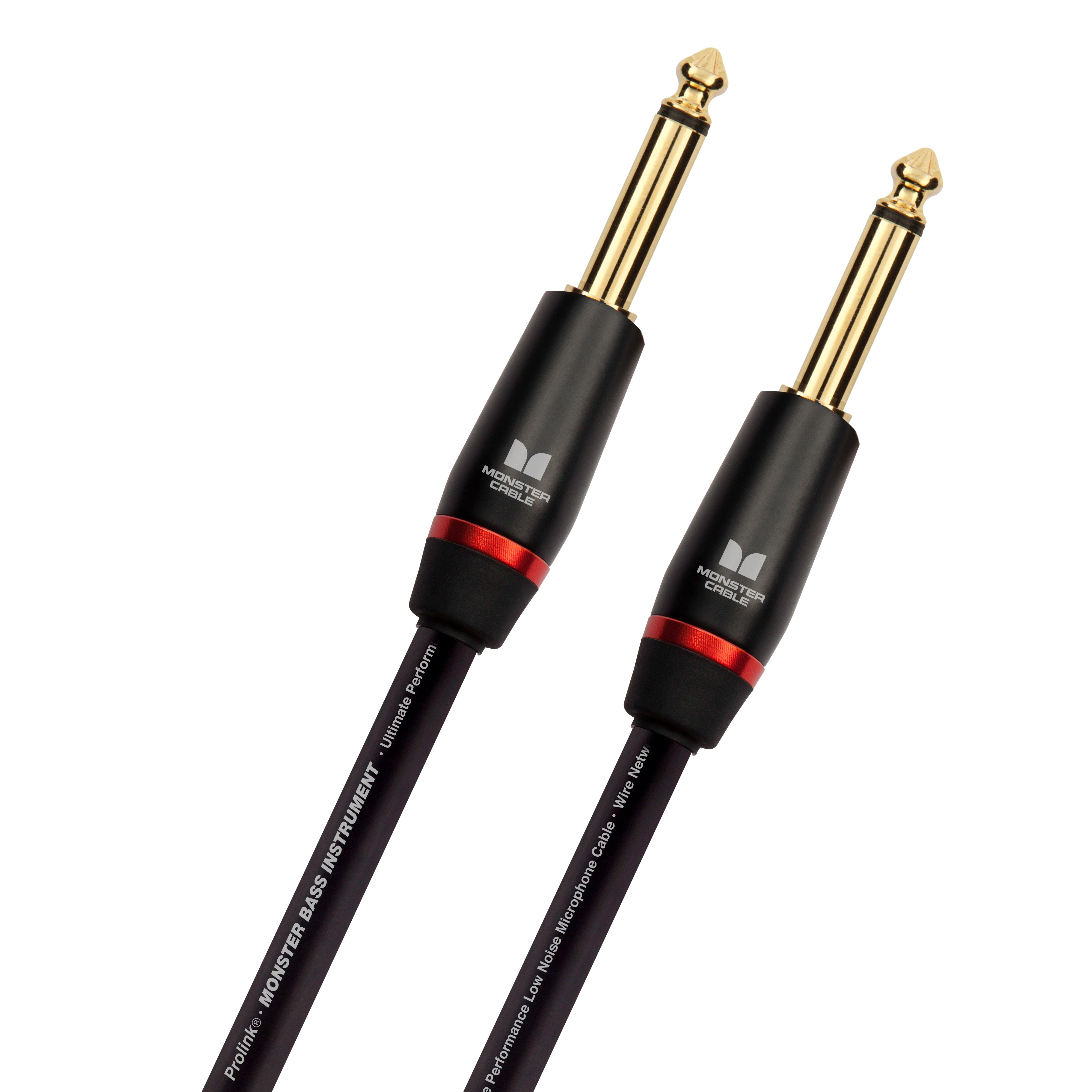 Monster MBASS2-12WW Prolink Monster Bass 1/4" Instrument Cable. 12 ft - Straight to Straight