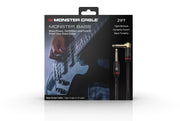 Monster MBASS2-21AWW Prolink Monster Bass 1/4" Instrument Cable. 21 ft - Right Angle to Straight