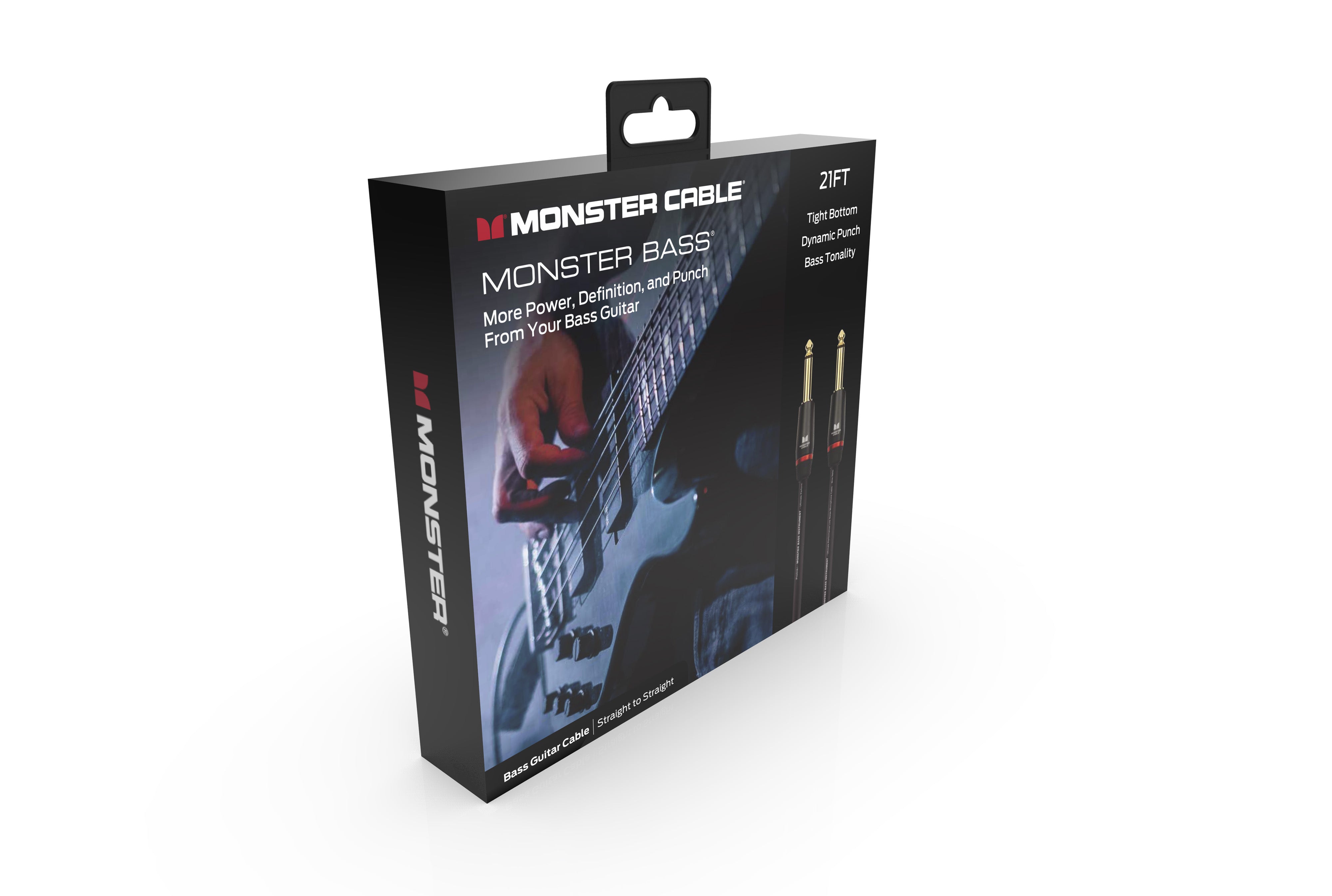 Monster MBASS2-21WW Prolink Monster Bass 1/4" Instrument Cable. 21 ft - Straight to Straight