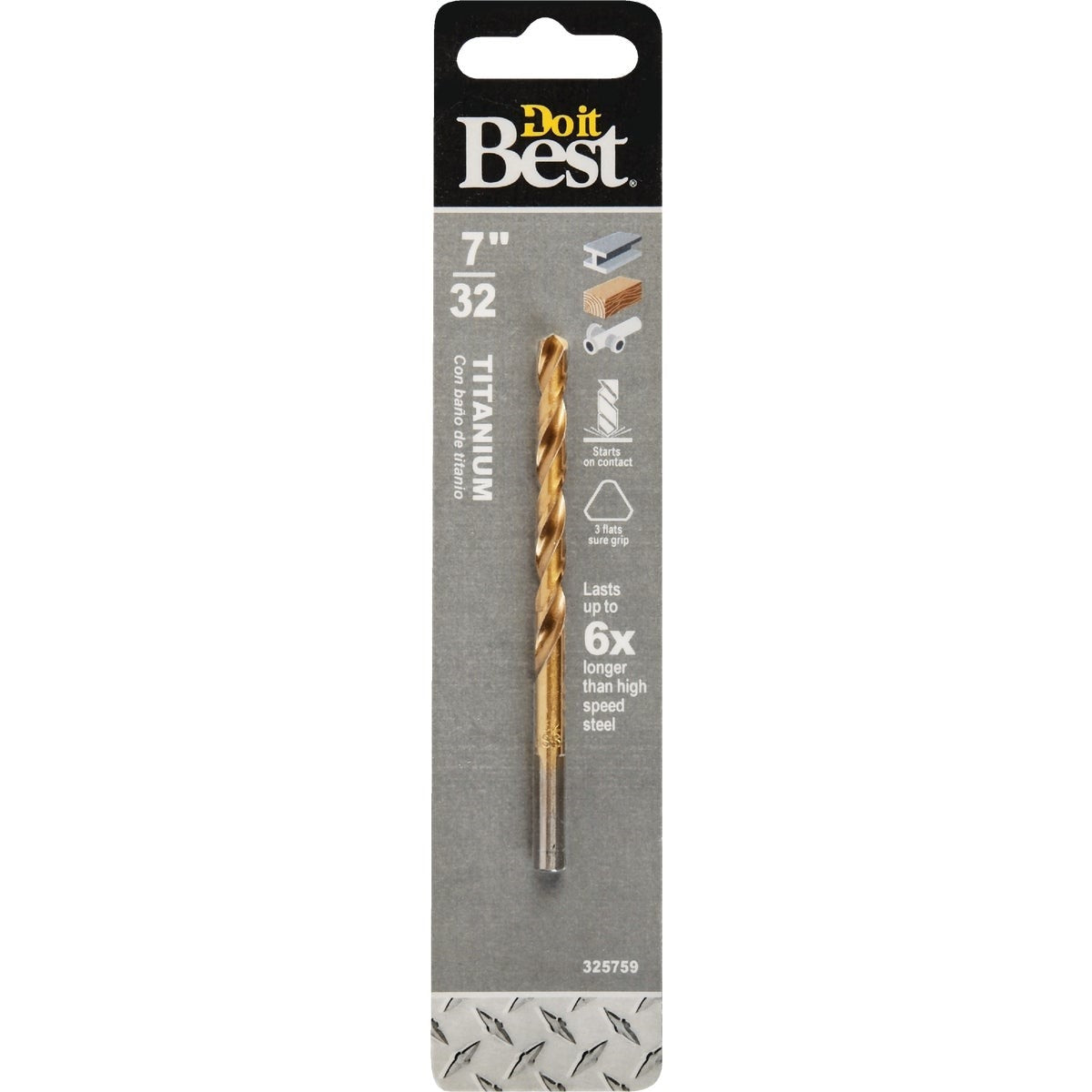 7/32 In. Titanium Drill Bit