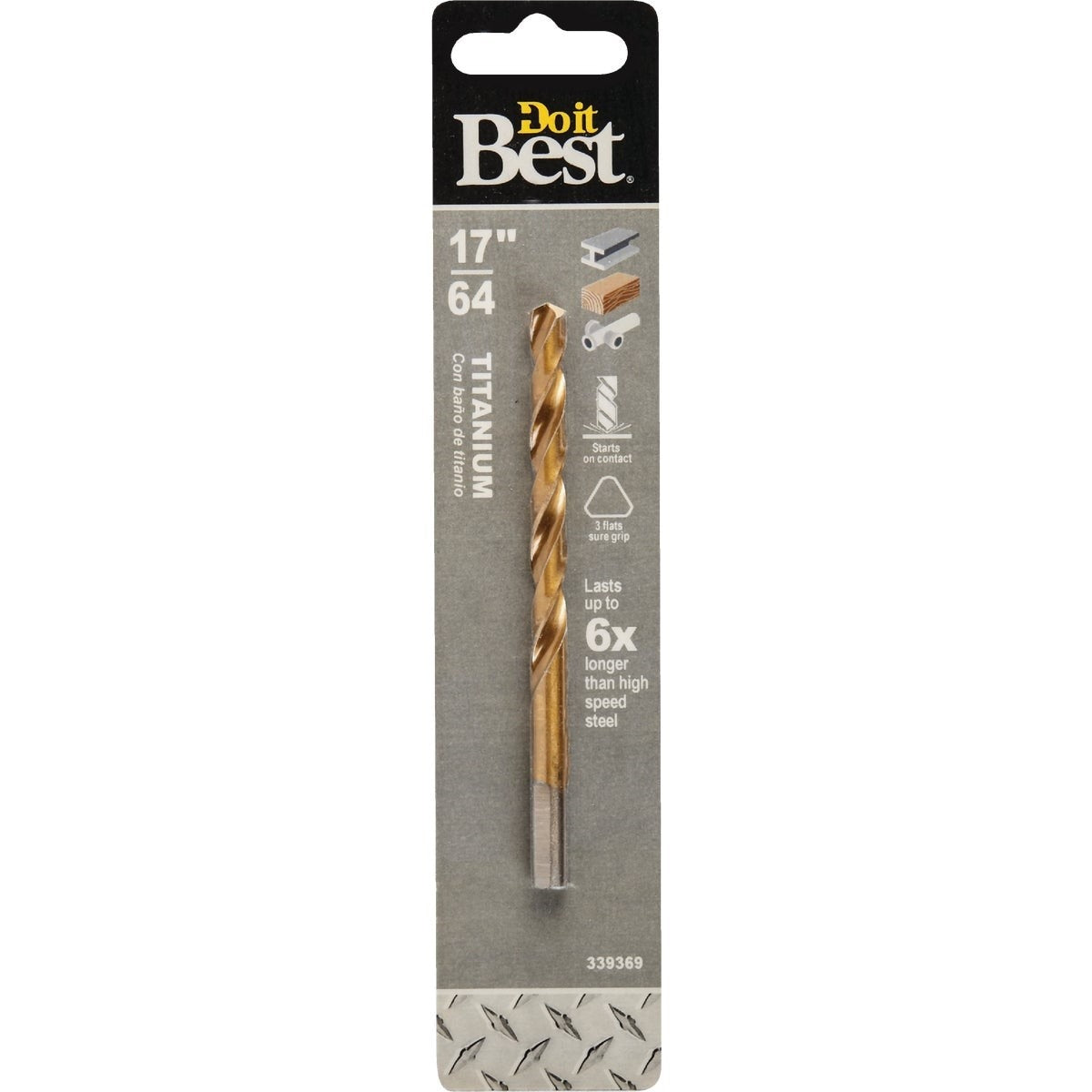219621DB 17/64 In. Titanium Drill Bit