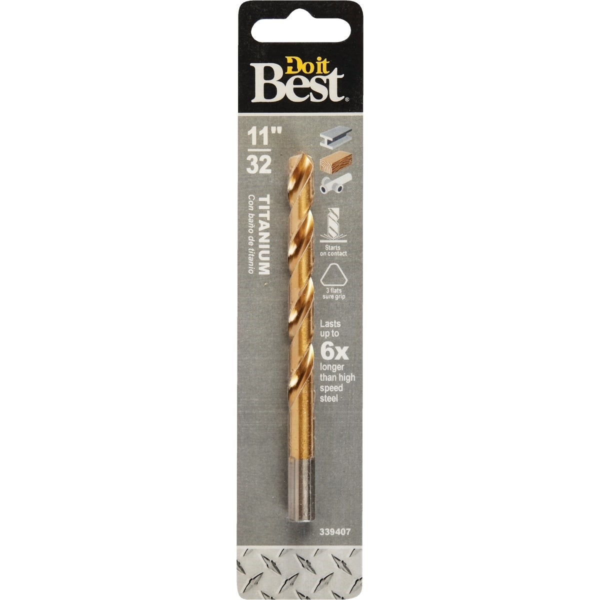 11/32 In. Titanium Drill Bit