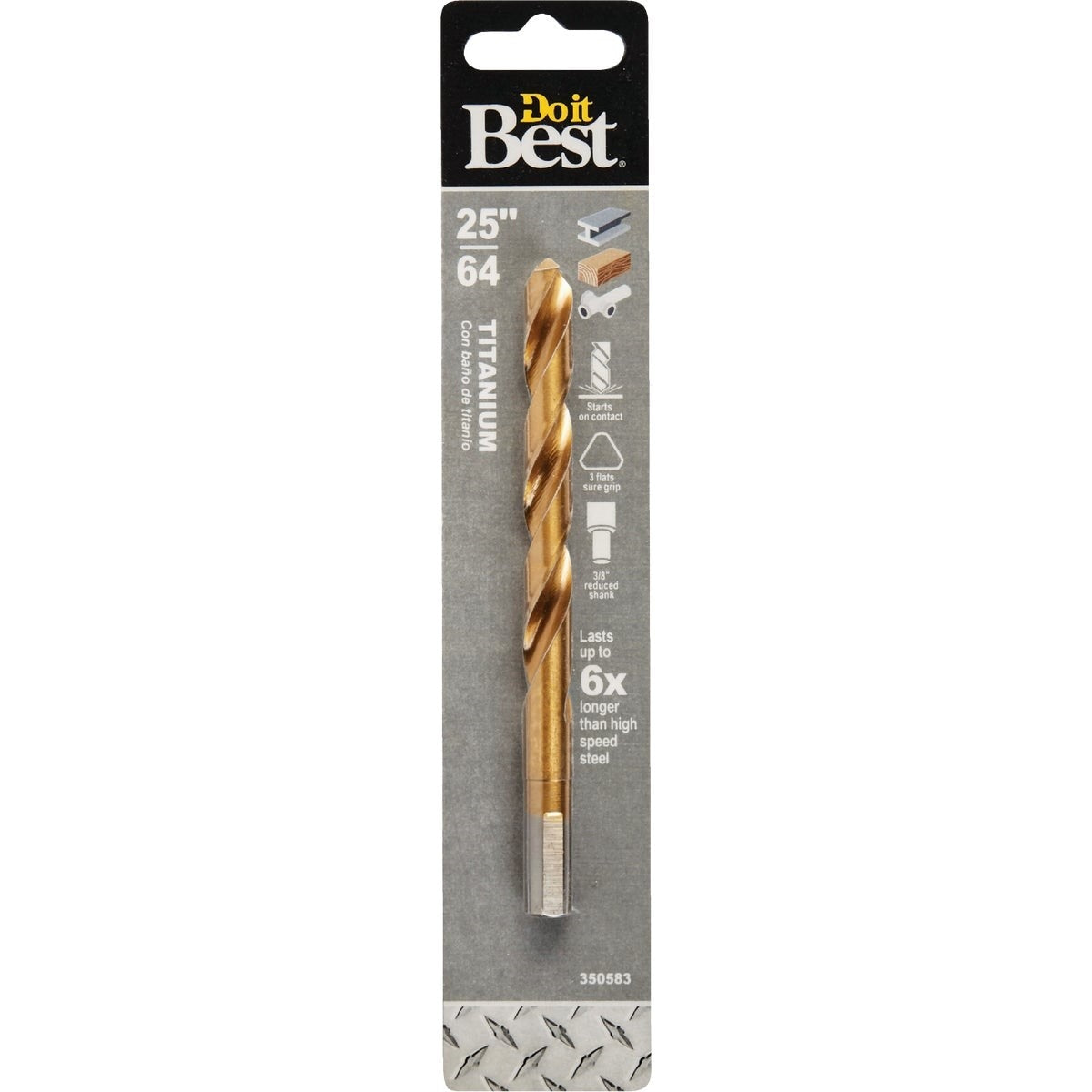 25/64 In. Titanium Drill Bit