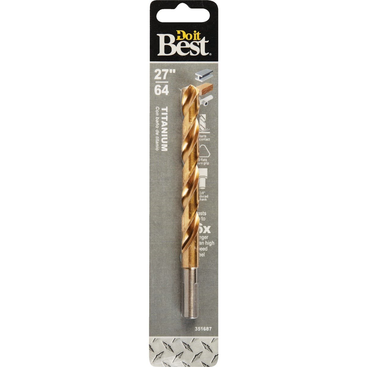 27/64 In. Titanium Drill Bit
