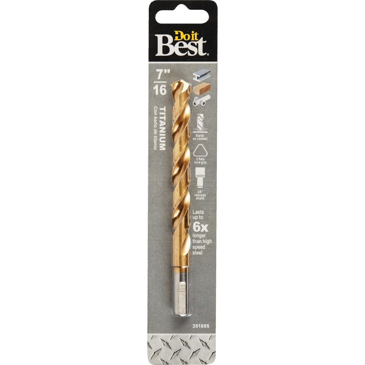 7/16 In. Titanium Drill Bit