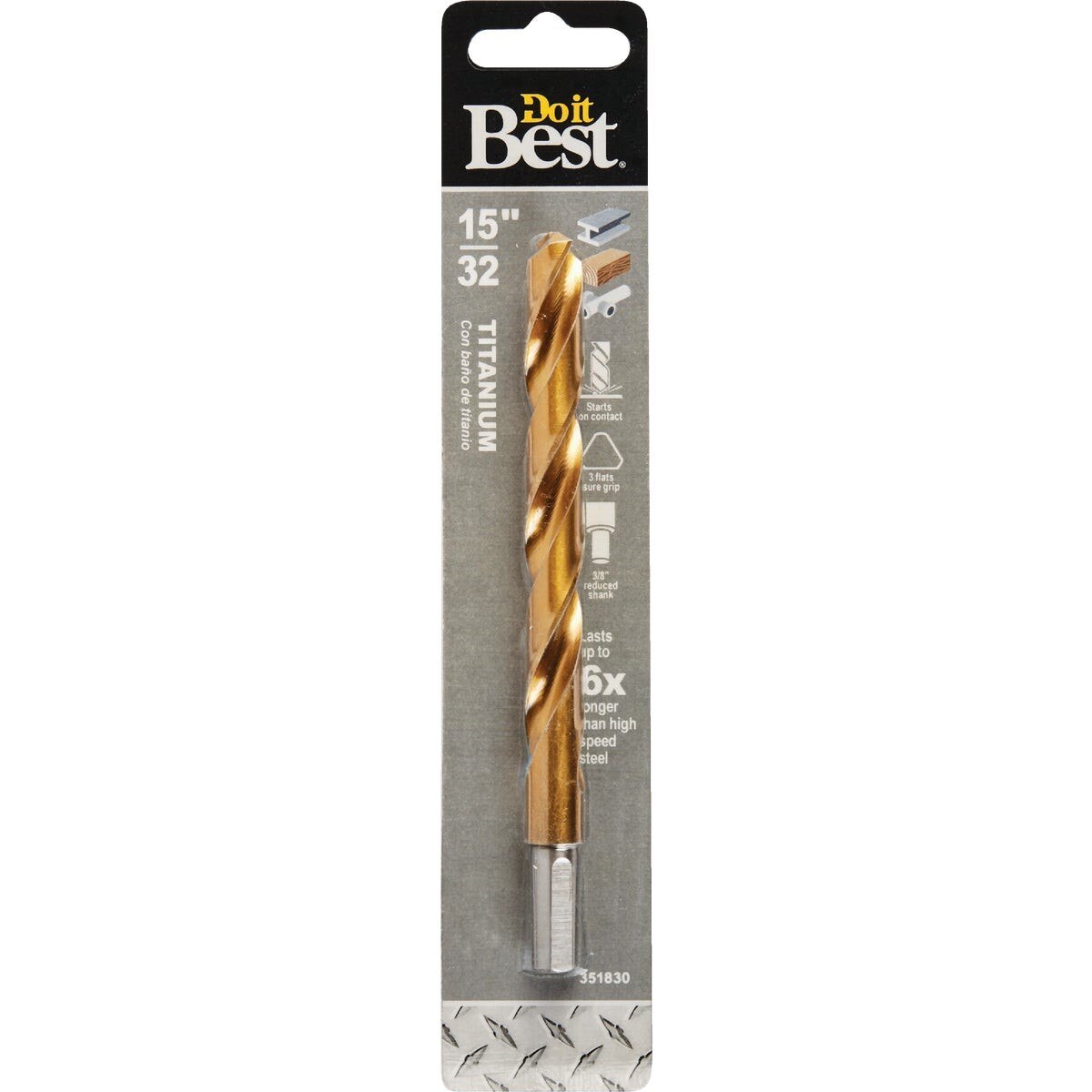 15/32 In. Titanium Drill Bit
