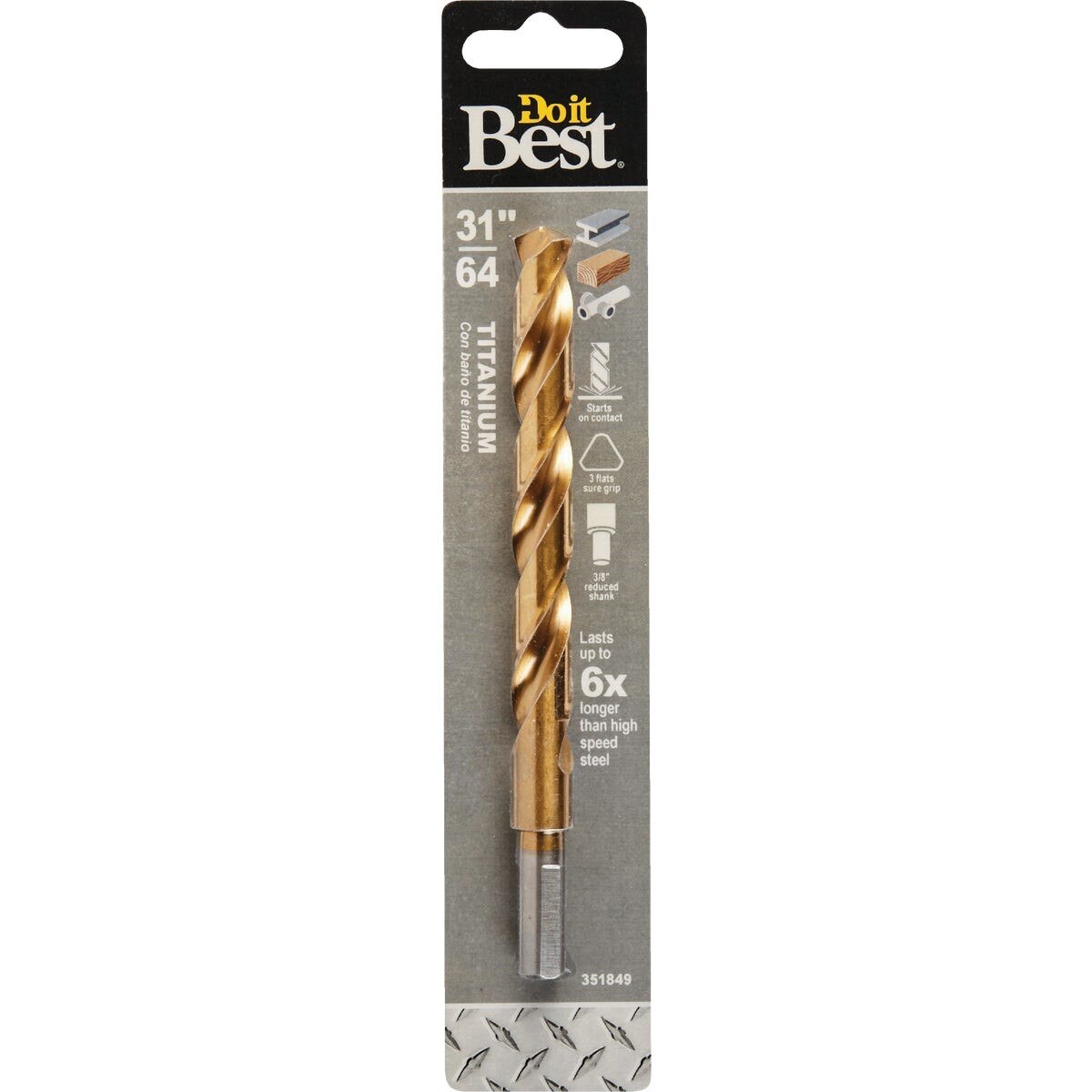 31/64 In. Titanium Drill Bit