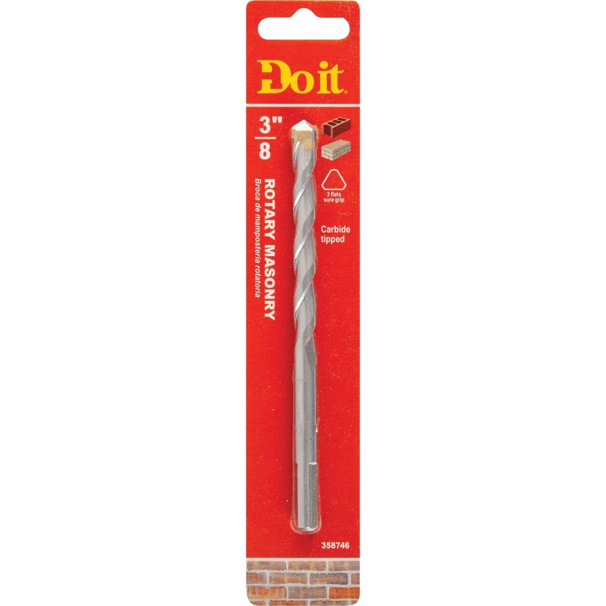 3/8 In. x 6 In. Rotary Masonry Drill Bit