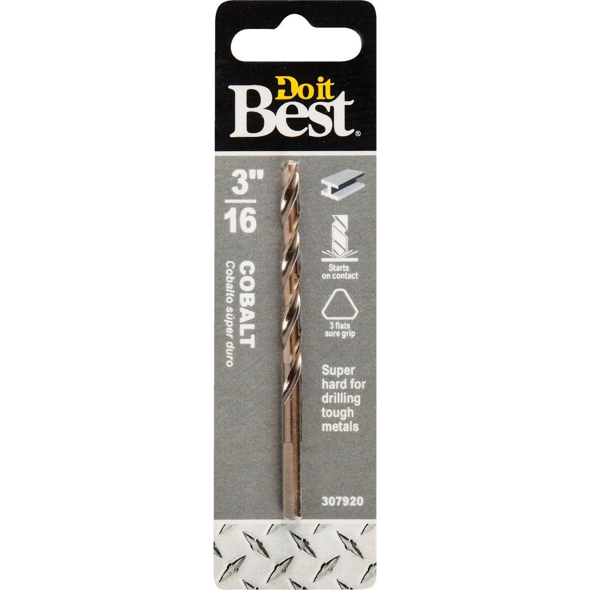 3/16 In. Cobalt Drill Bit