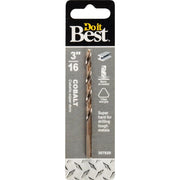 3/16 In. Cobalt Drill Bit