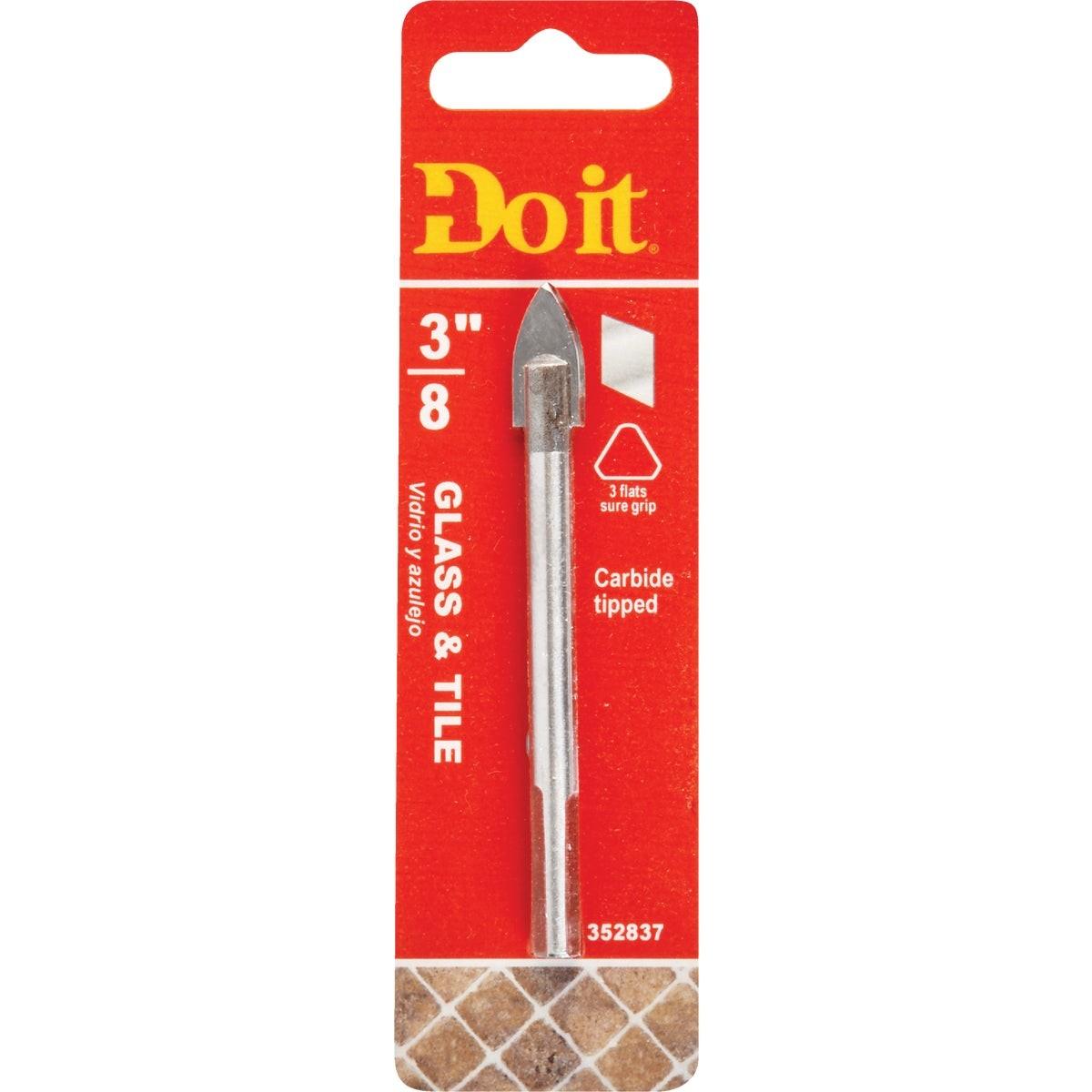 3/8 In. x 3-3/4 In. Carbide Glass & Tile Drill Bit