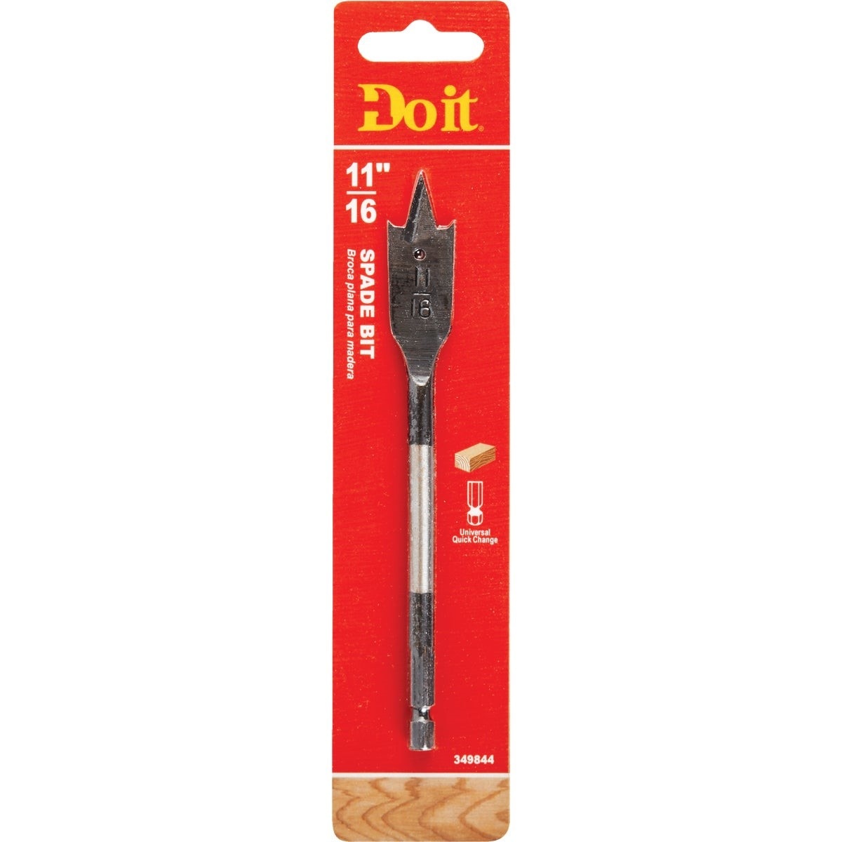 11/16 In. x 6-1/4 In. Spade Bit