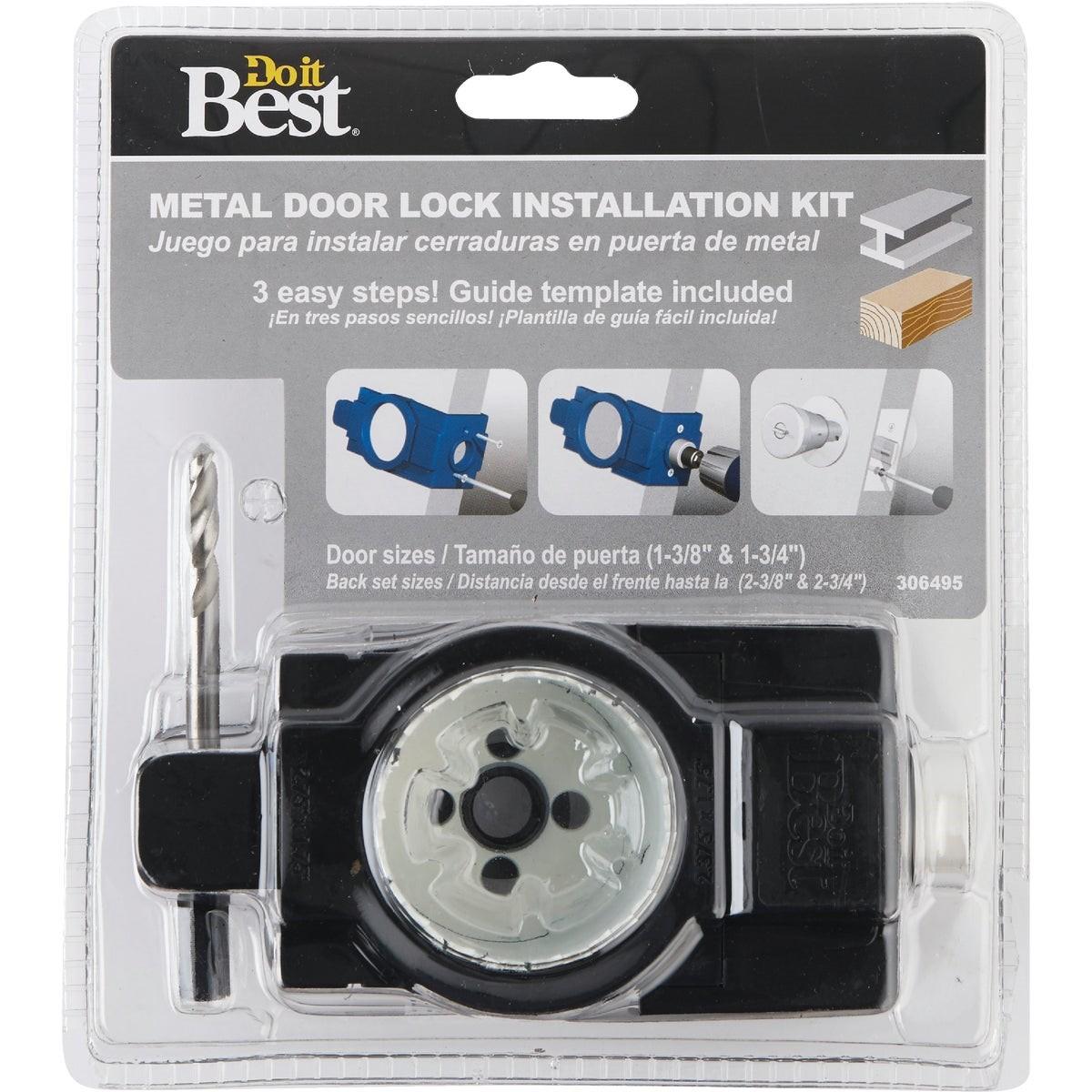 Bi-Metal Door Lock Installation Kit for Metal Doors