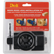Carbon Door Lock Installation Kit for Wood or Composite Doors