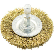 3 In. Mounted, Fine Drill-Mounted Wire Wheel