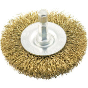 4 In. Mounted, Coarse Drill-Mounted Wire Wheel
