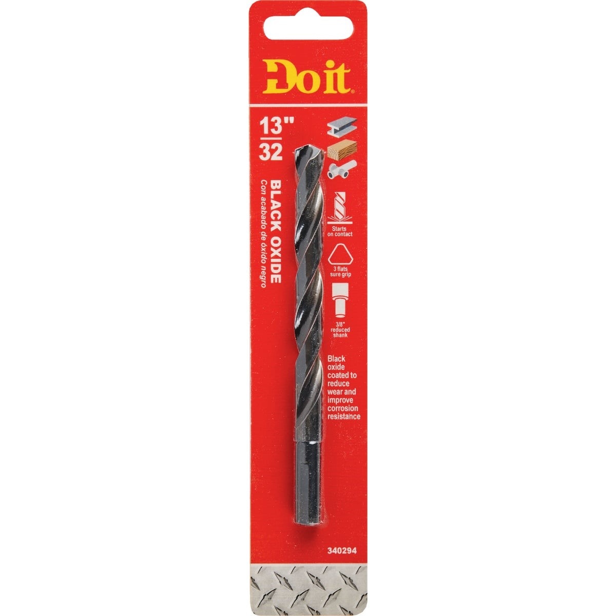 13/32 In. Black Oxide Drill Bit