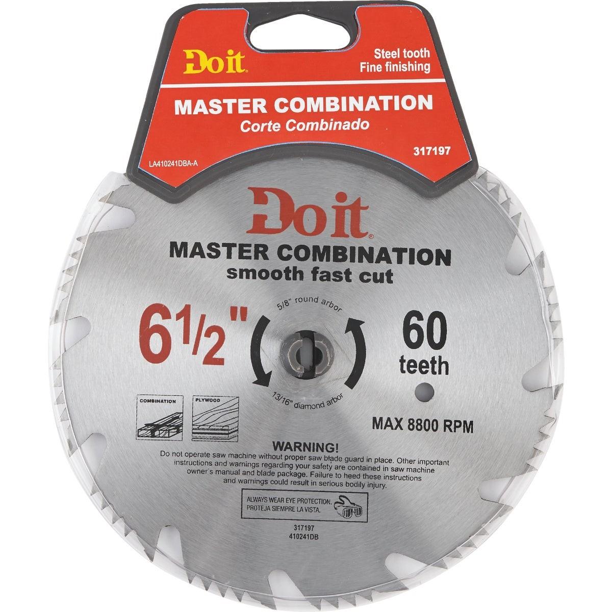 Master Combination 6-1/2 In. 48-Tooth Crosscut/Rip Circular Saw Blade