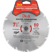 Master Combination 7-1/4 In. 60-Tooth Crosscut/Rip Circular Saw Blade