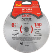 6-1/2 In. 150-Tooth Plywood Circular Saw Blade