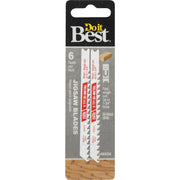 U-Shank 3-5/8 In. x 6 TPI Bi-Metal Jig Saw Blade, Wood 1-3/4 In. Thick (2-Pack)