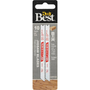 U-Shank 3-5/8 In. x 10 TPI Bi-Metal Jig Saw Blade, Wood 1-3/4 In. Thick (2-Pack)