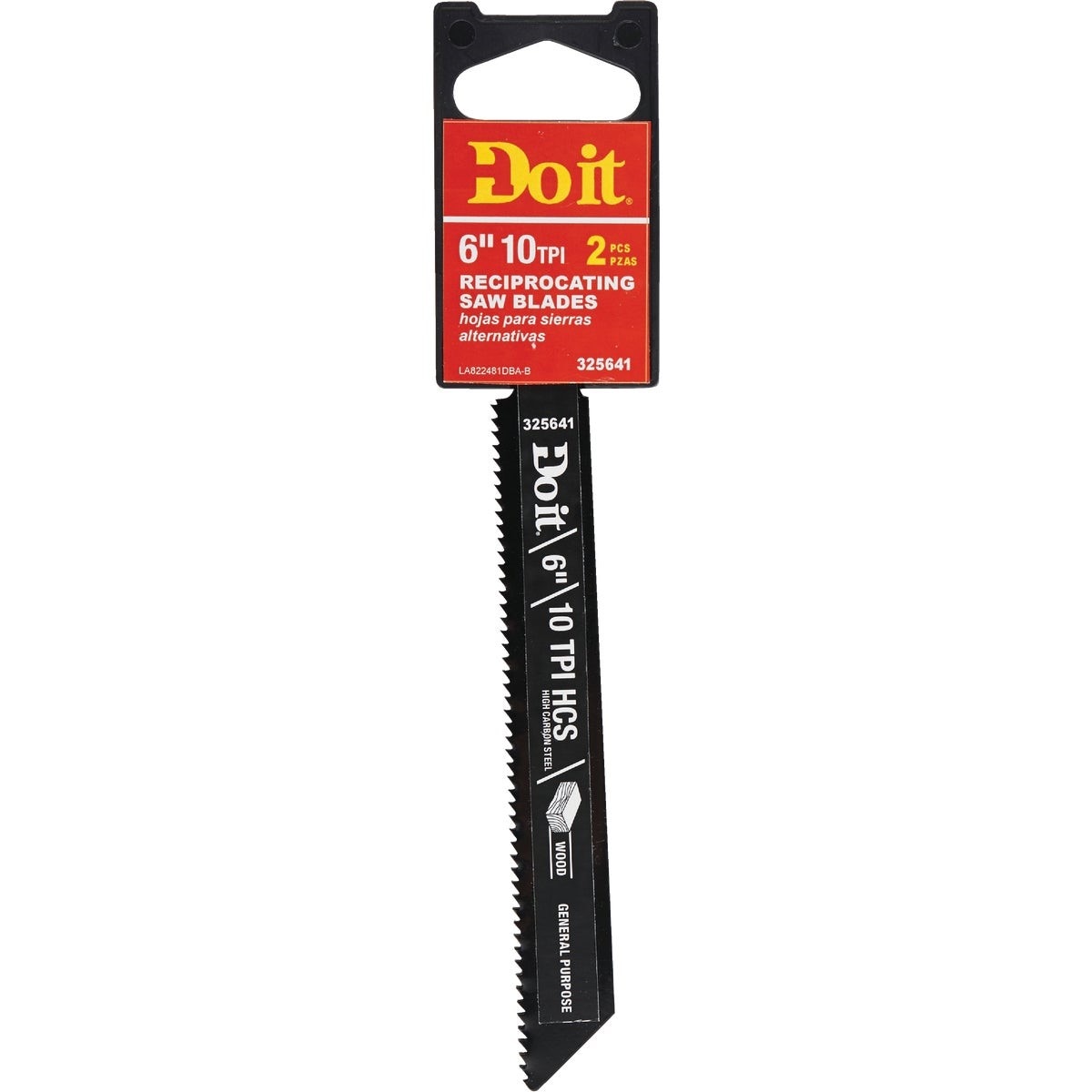 6 In. 10 TPI Wood Reciprocating Saw Blade (2-Pack)